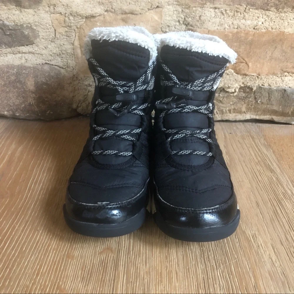 SOREL Kids Whitney Unisex Waterproof Black Winter Boots Sz 3 price firm!